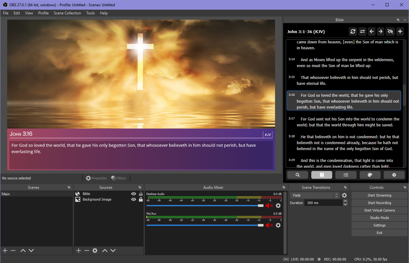 Bible Plugin for OBS Studio